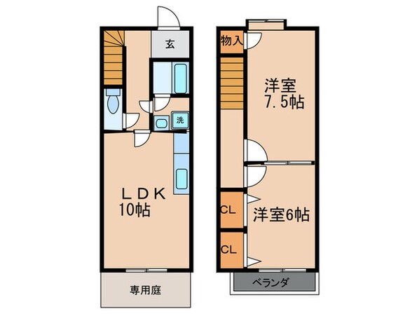 メゾネット和の物件間取画像